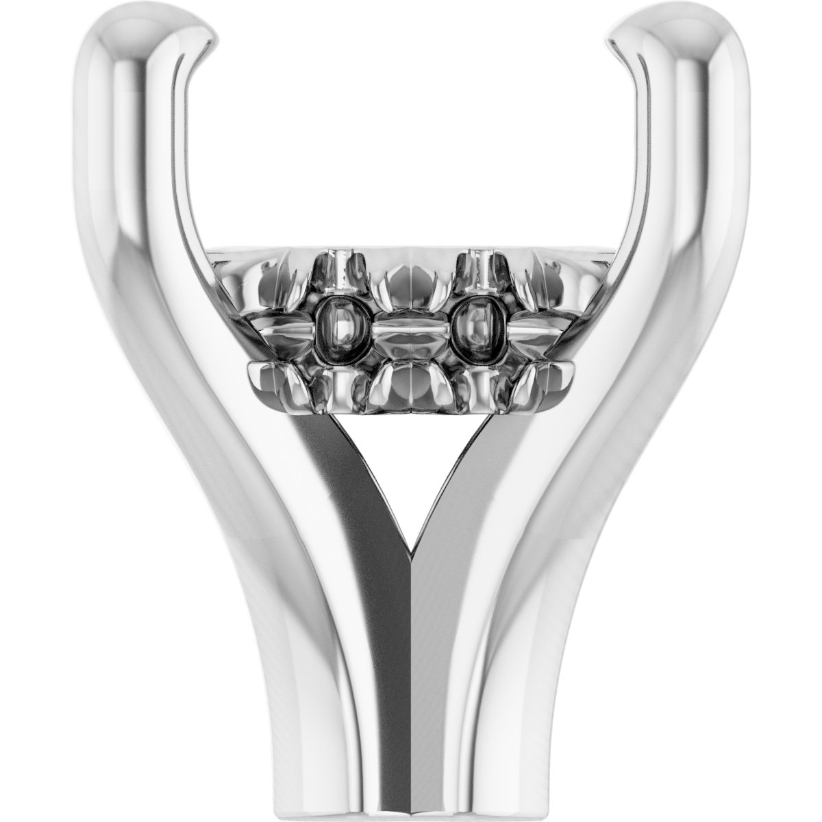 4-Prong Claw Hidden Halo-Style Shank Setting