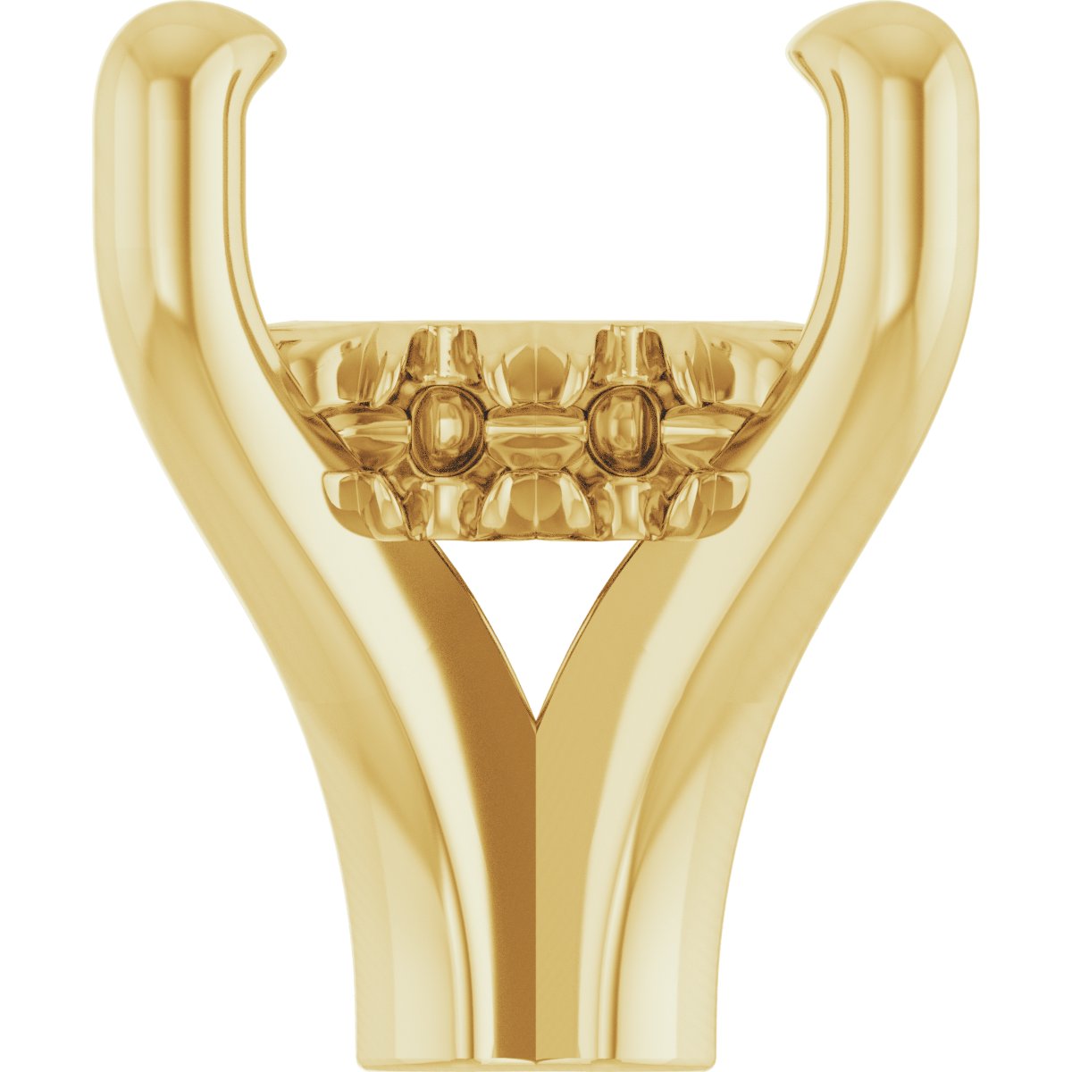 4-Prong Claw Hidden Halo-Style Shank Setting