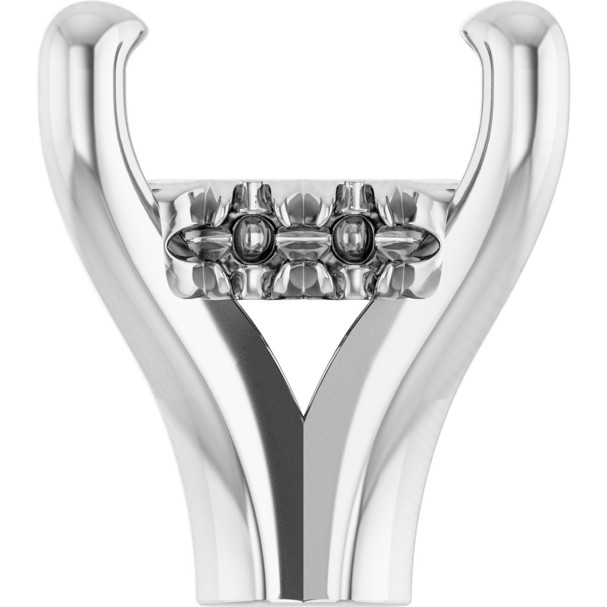 4-Prong Claw Hidden Halo-Style Shank Setting