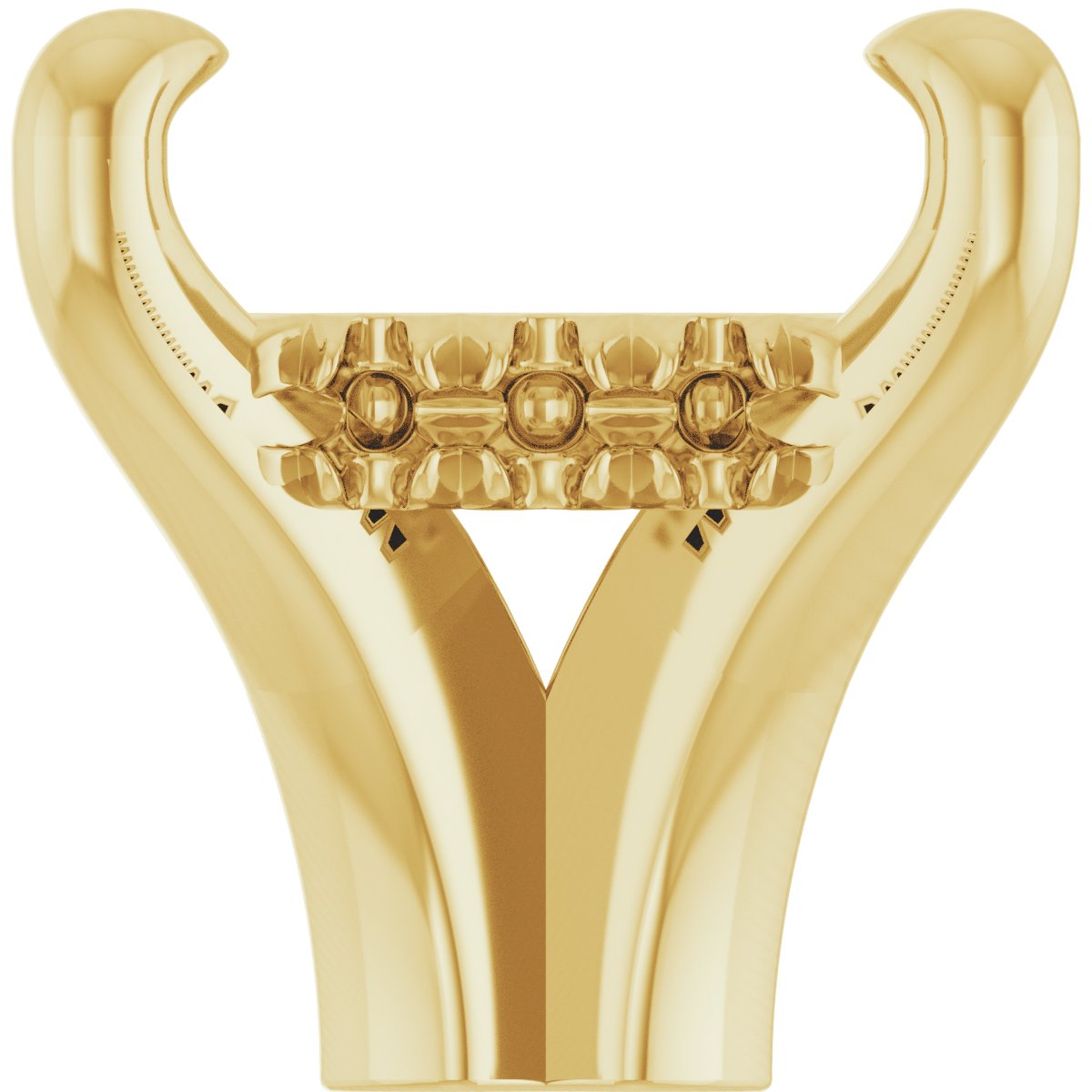 4-Prong Claw Hidden Halo-Style Shank Setting