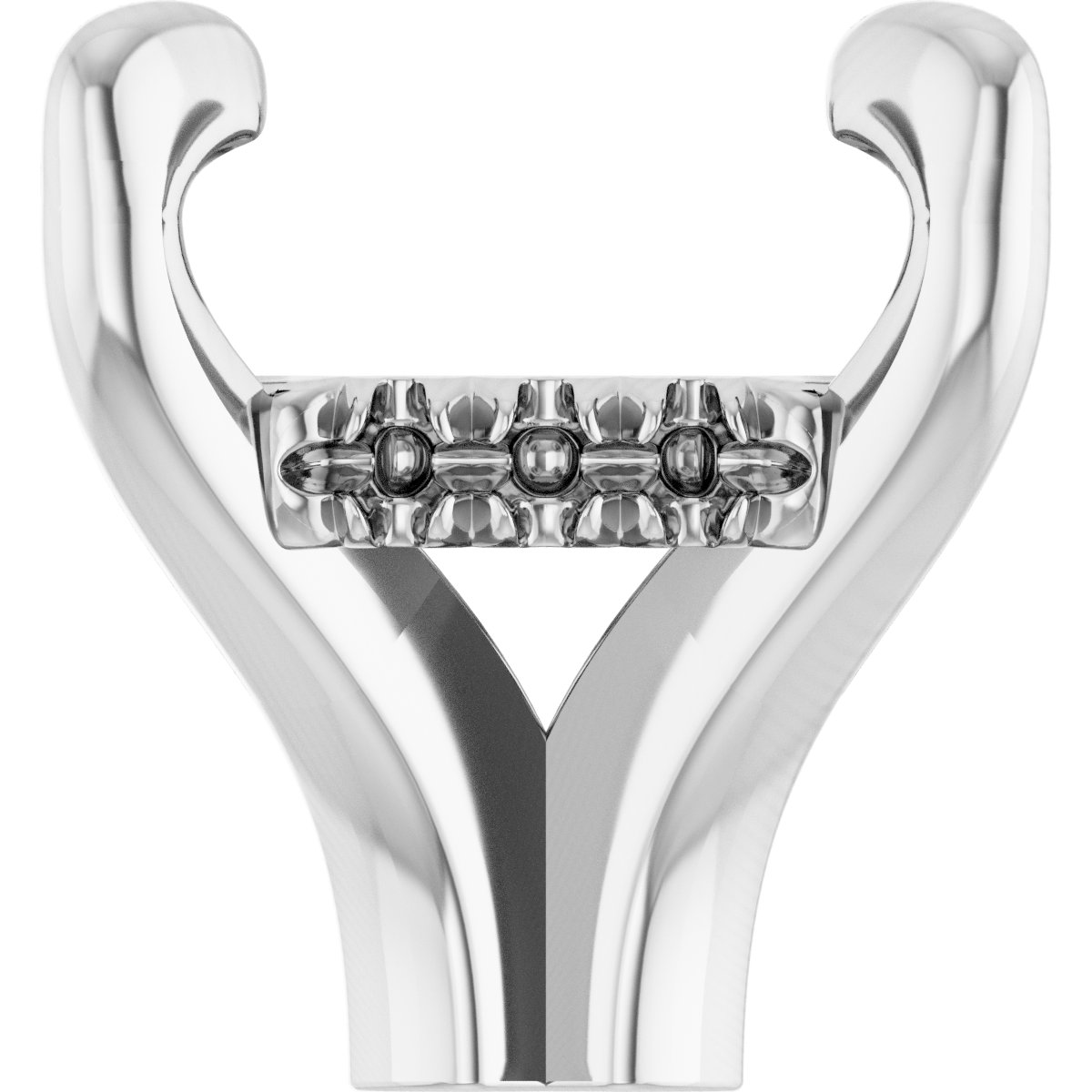 4-Prong Claw Hidden Halo-Style Shank Setting