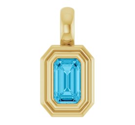 Yellow Gold Diamond Crescent Moon Pendant