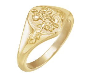 Gold Floral Ring