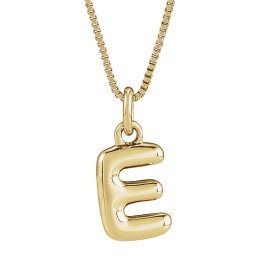 Gold Letter Pendant Neckalce