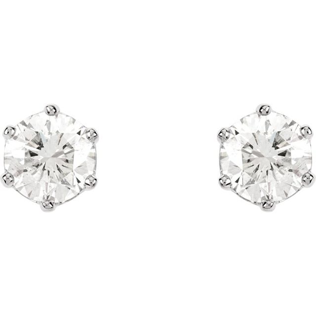 14K White 1/4 CTW Natural Diamond Stud Earrings