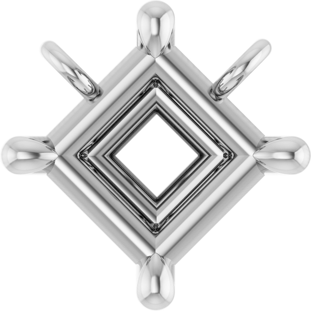 Solitaire Claw-Prong Necklace or Center