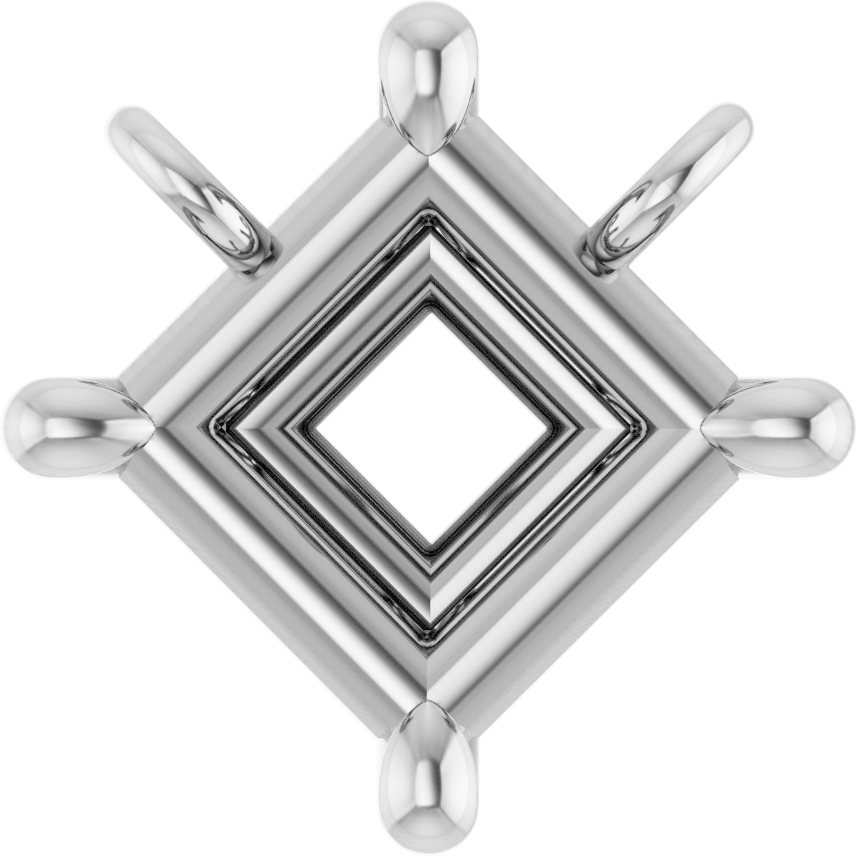 Solitaire Claw-Prong Necklace or Center