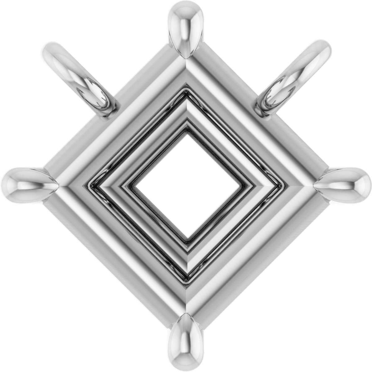 Solitaire Claw-Prong Necklace or Center