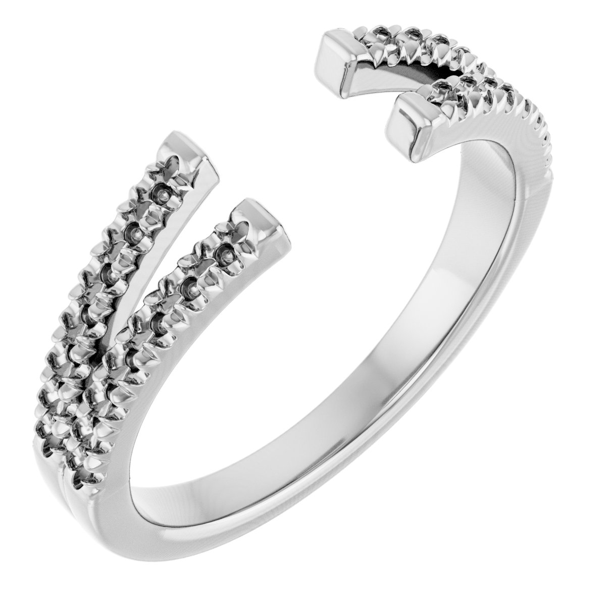 Accented Split-Shoulder Open Shank