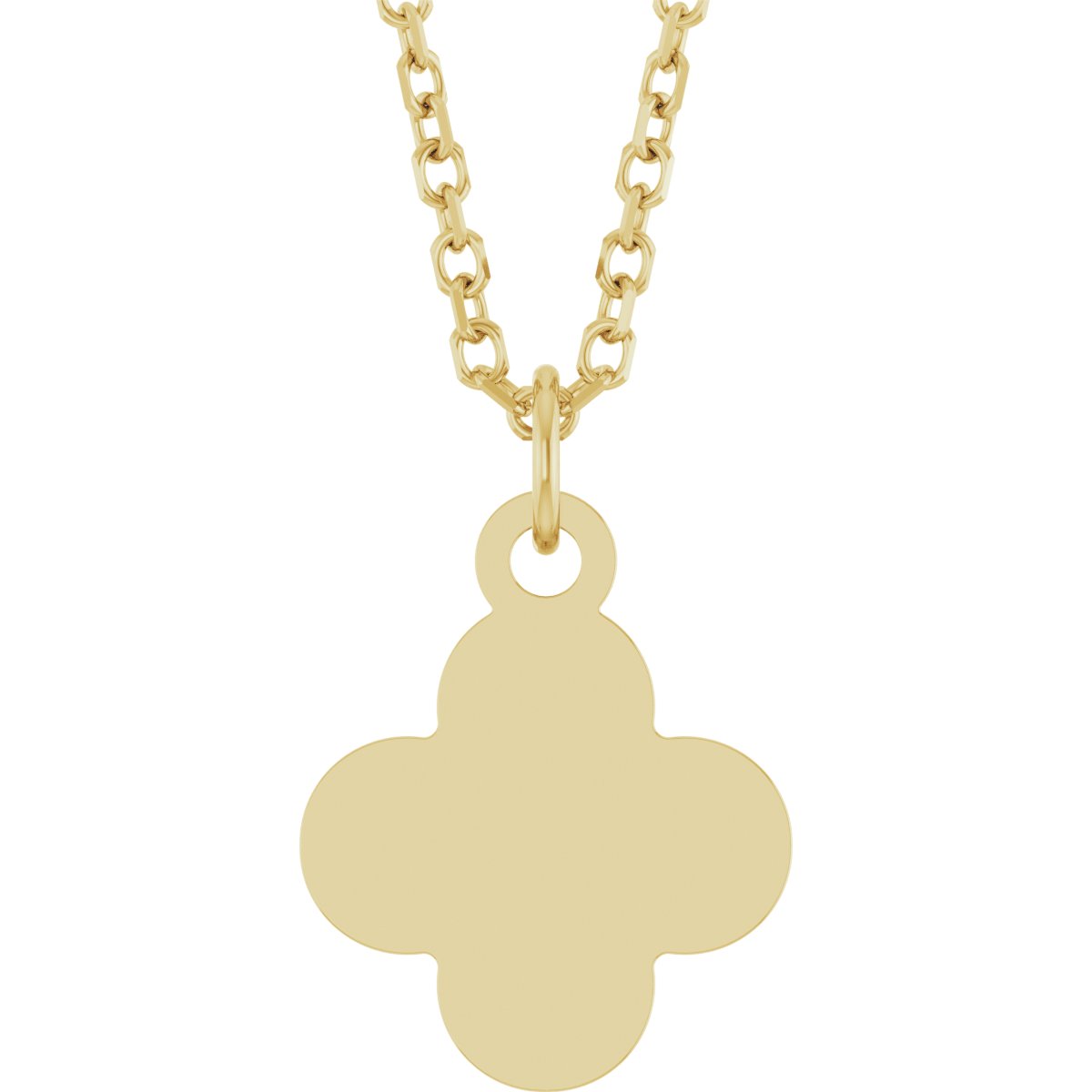 Engravable Clover Necklace or Pendant