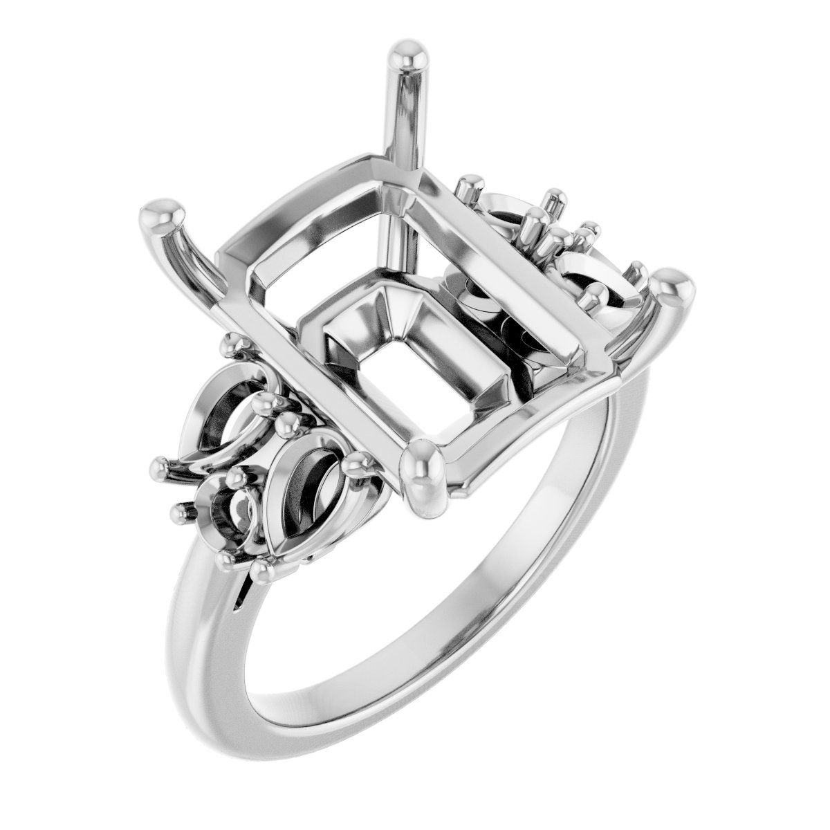 Accented Engagement Ring