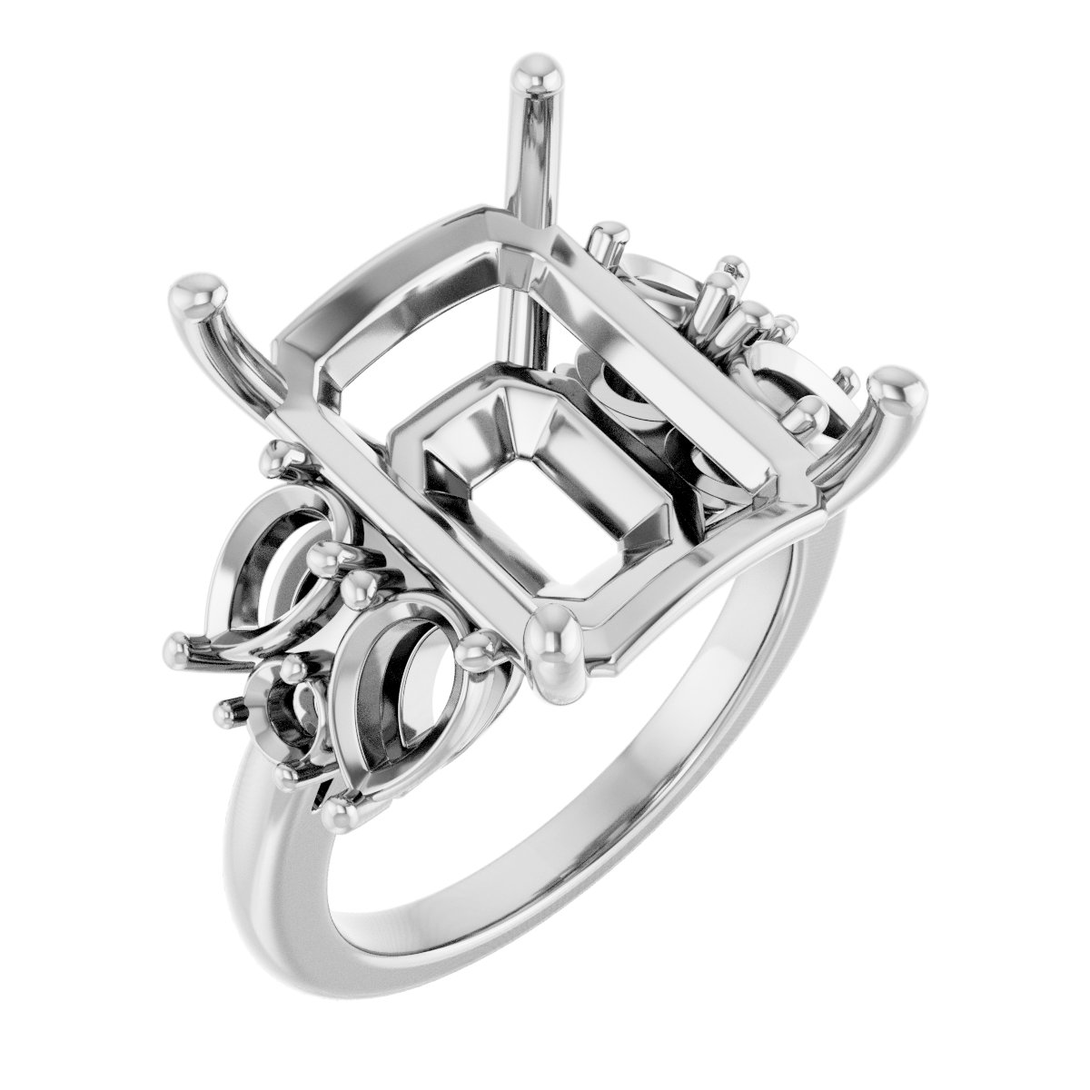Accented Engagement Ring
