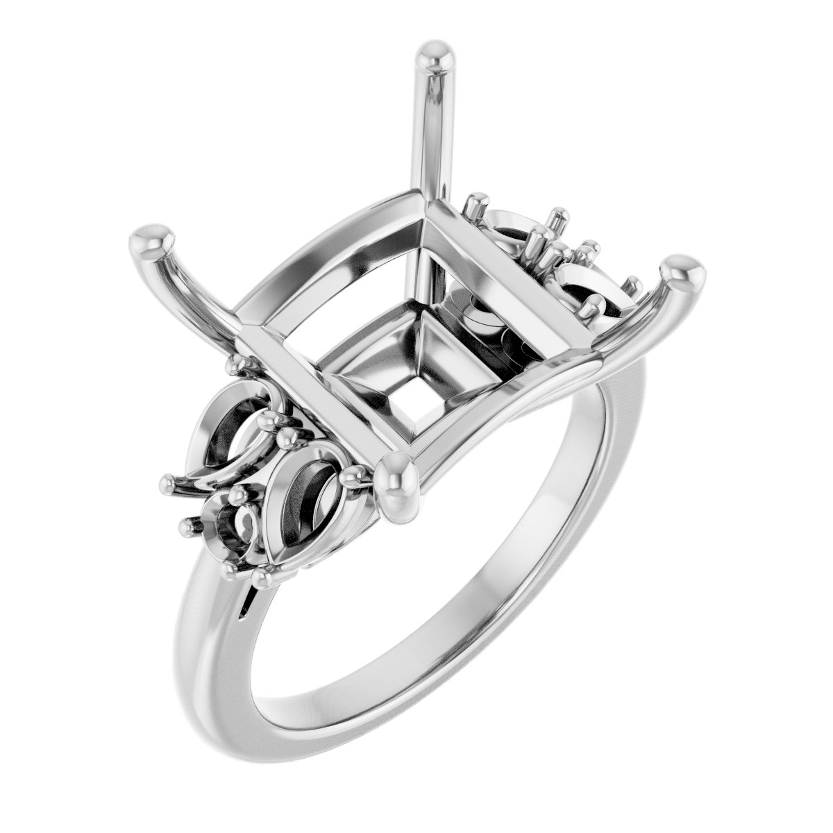 Accented Engagement Ring