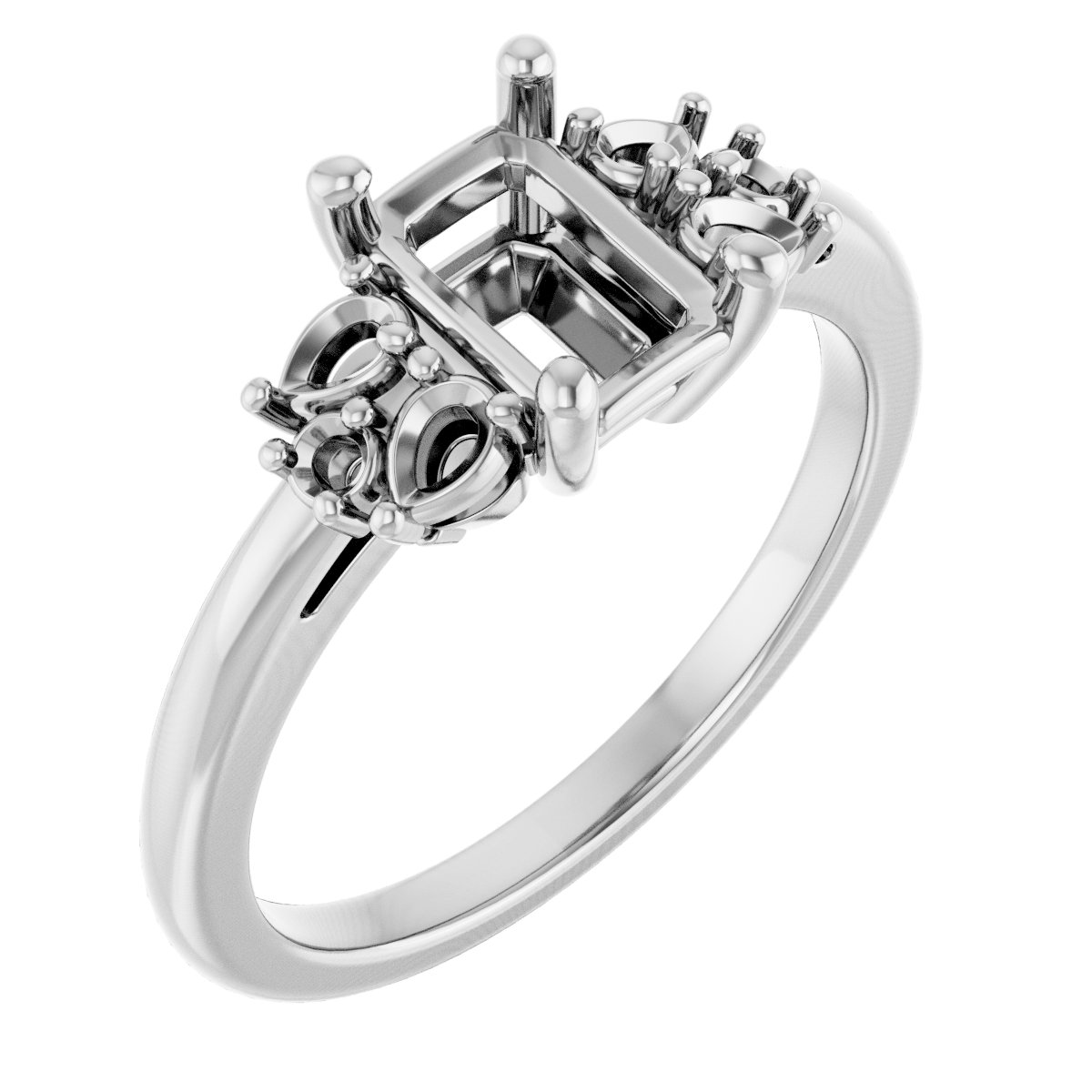 Accented Engagement Ring
