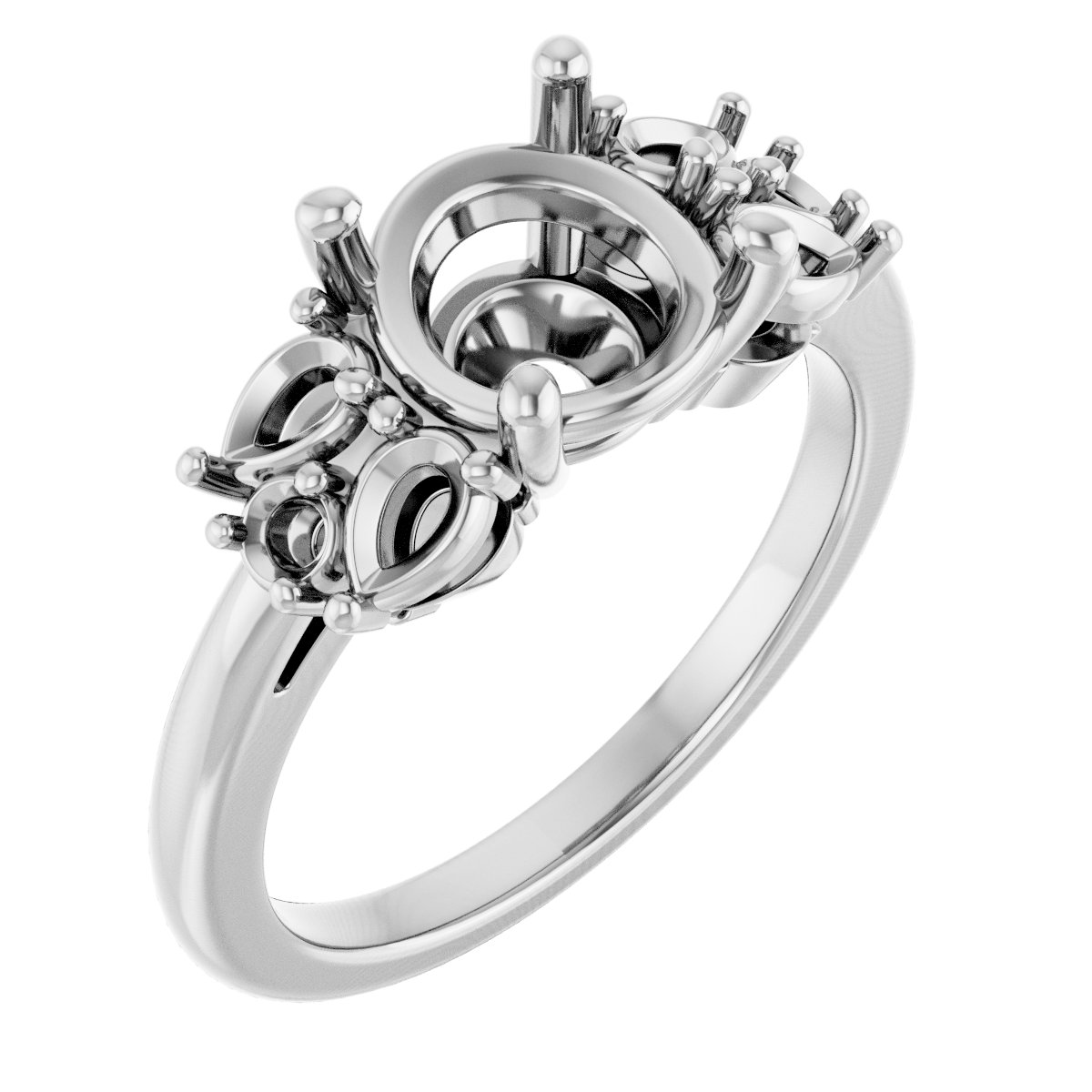 Accented Engagement Ring