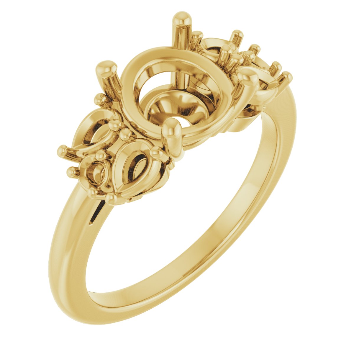 Accented Engagement Ring