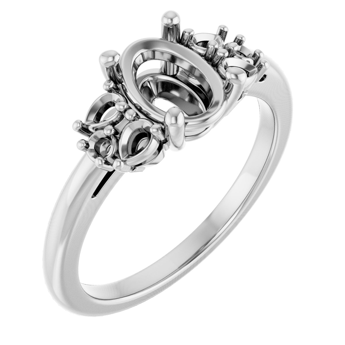 Accented Engagement Ring