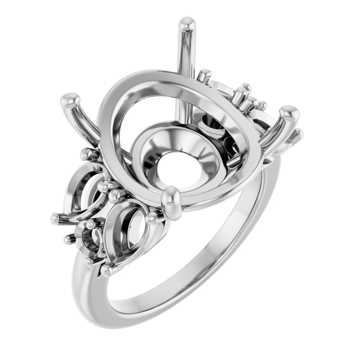 Accented Engagement Ring