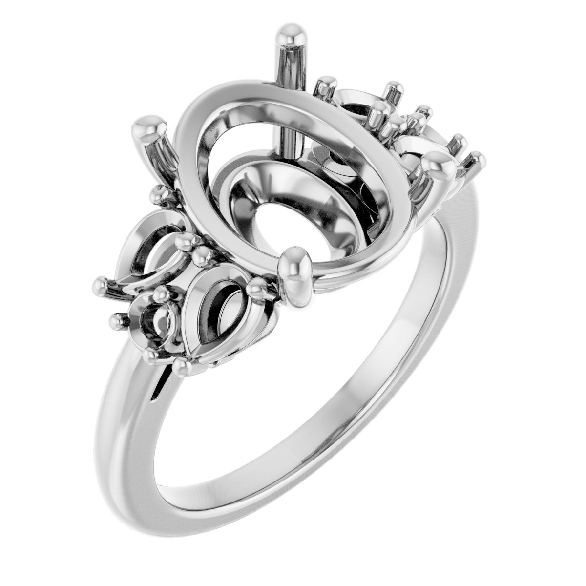 Accented Engagement Ring
