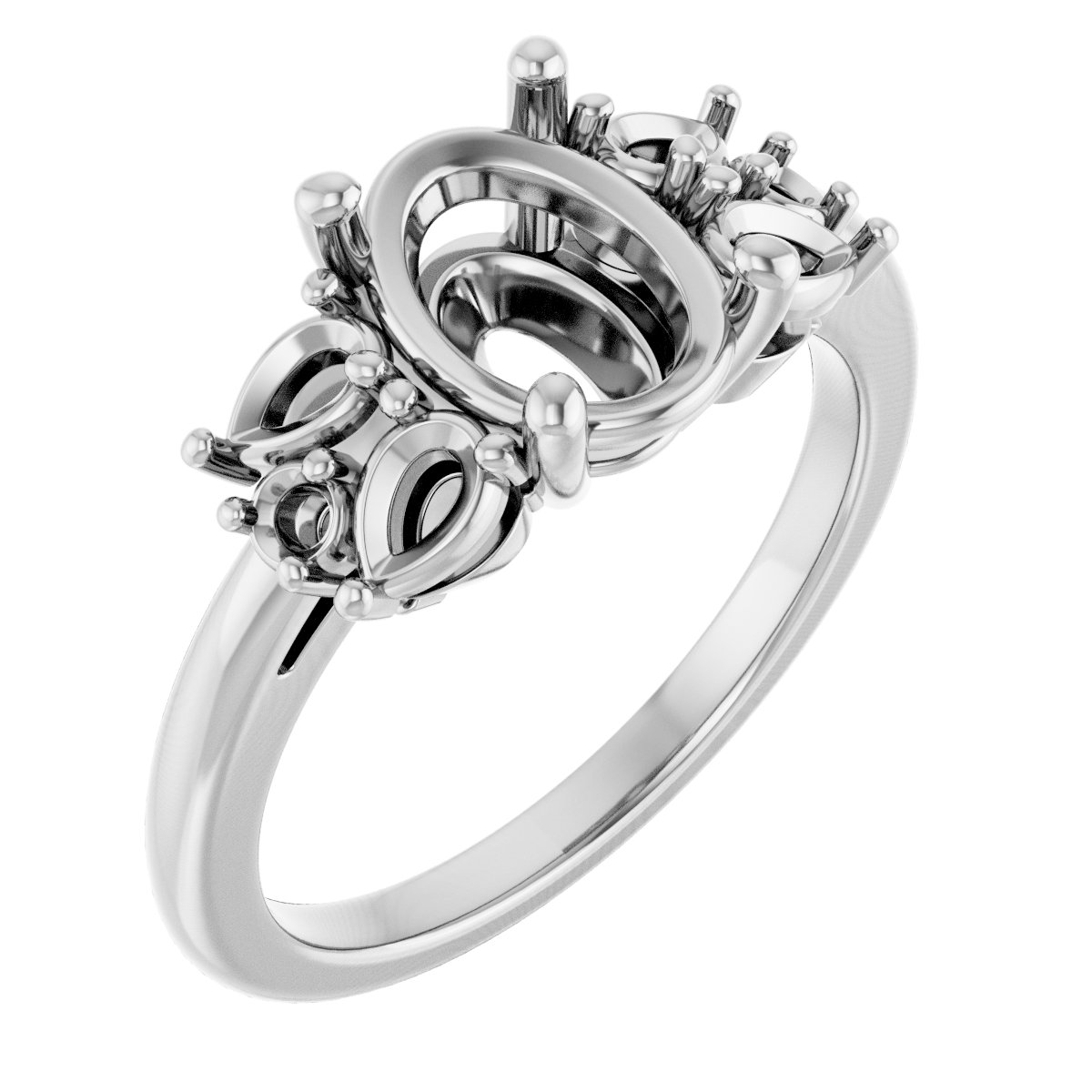 Accented Engagement Ring
