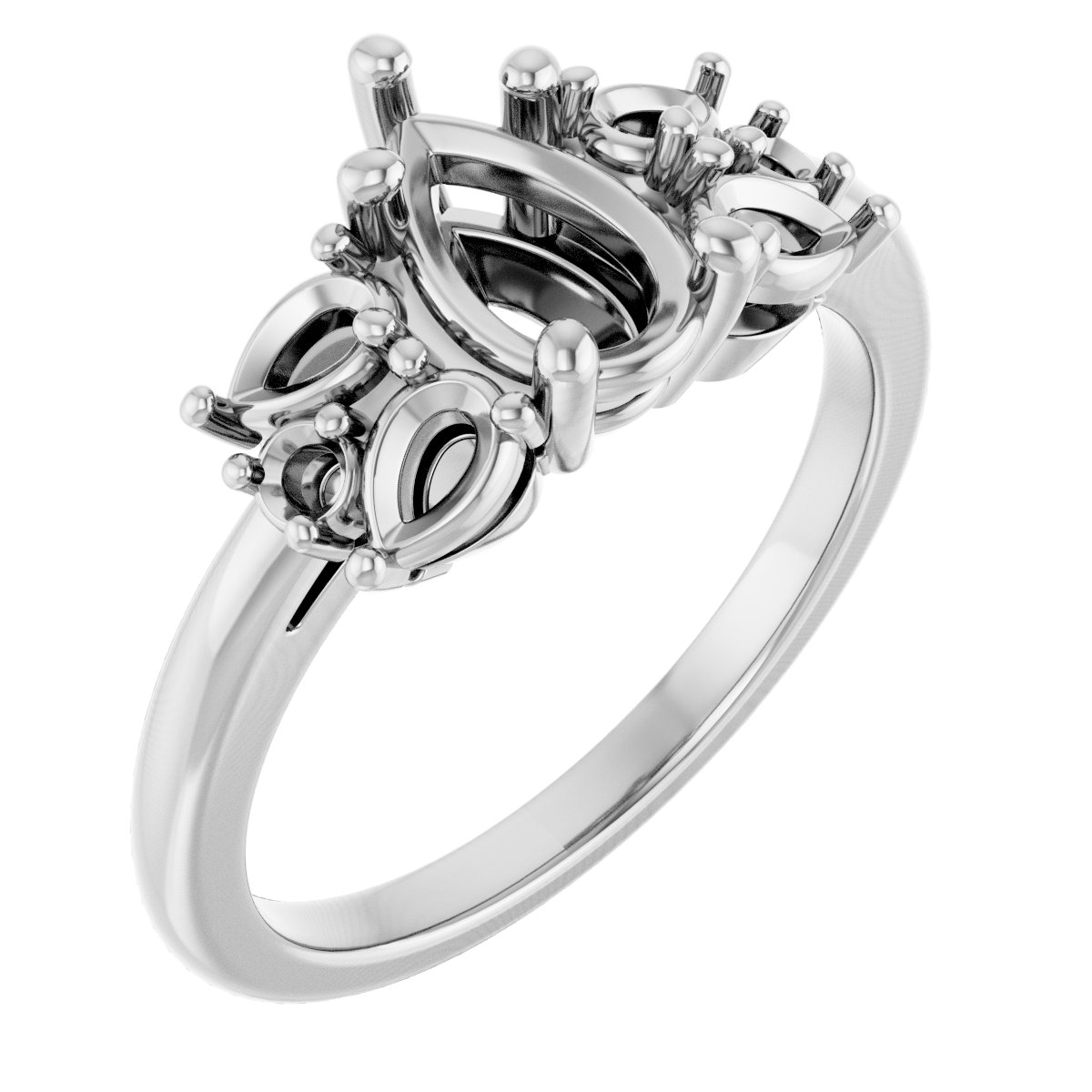 Accented Engagement Ring
