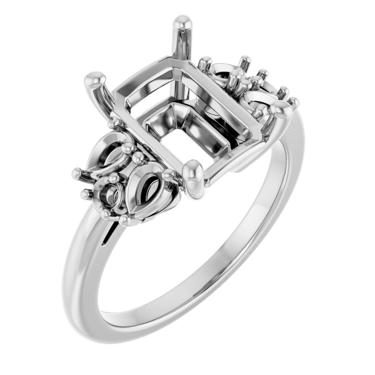 Accented Engagement Ring