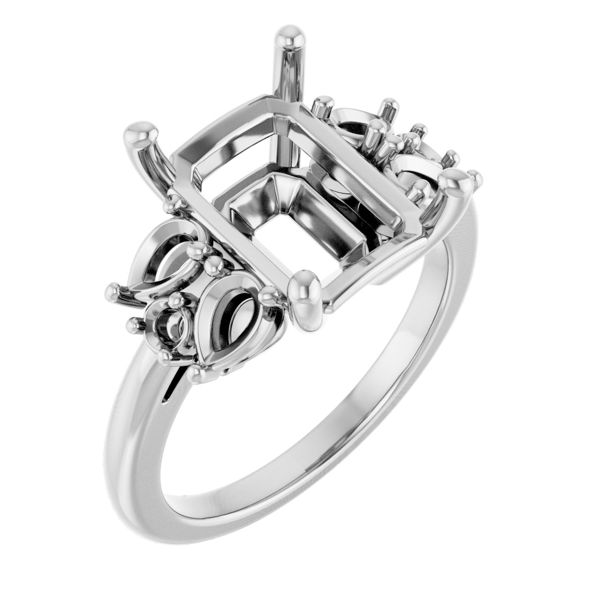 Accented Engagement Ring