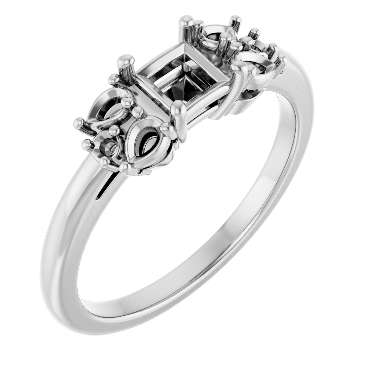 Accented Engagement Ring