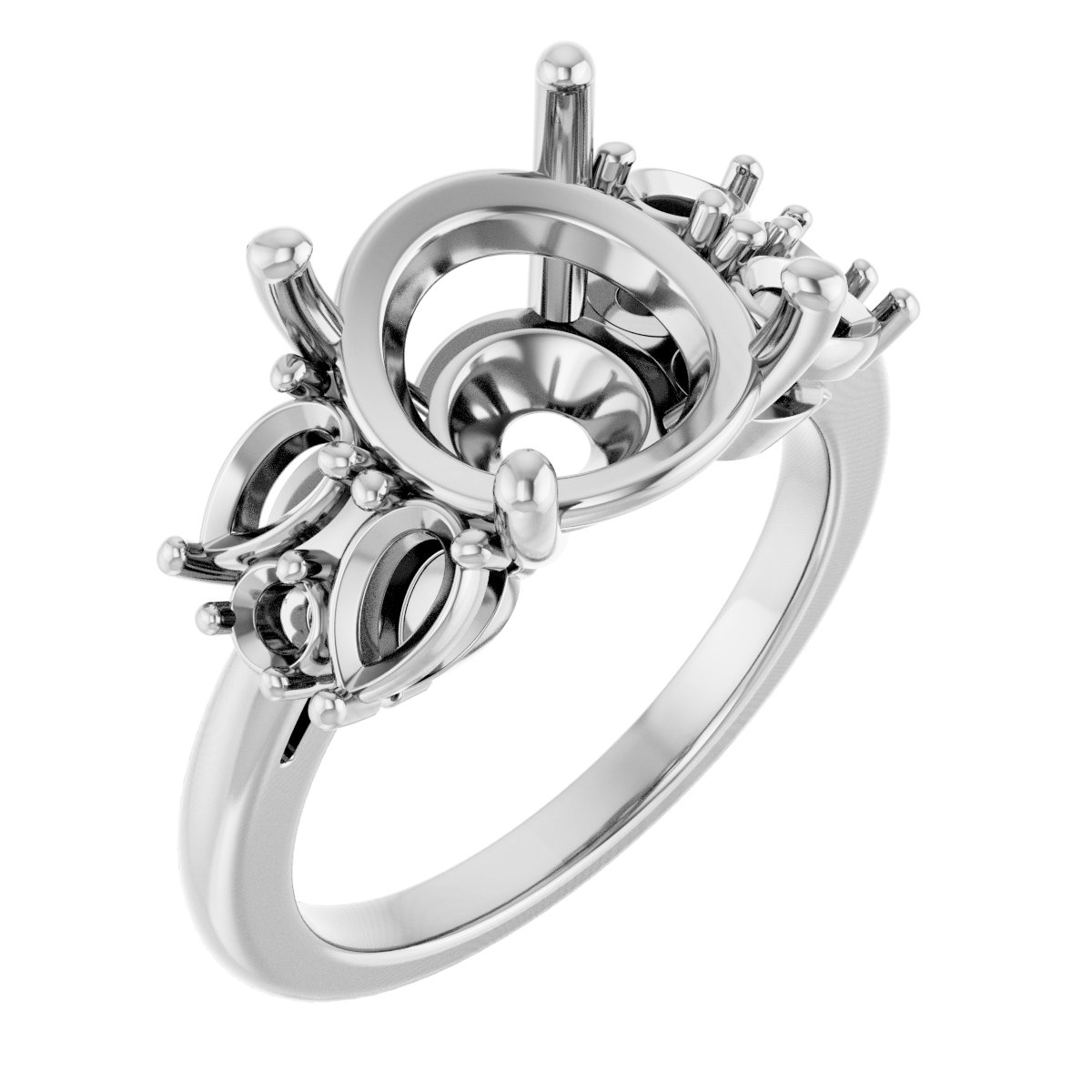 Accented Engagement Ring