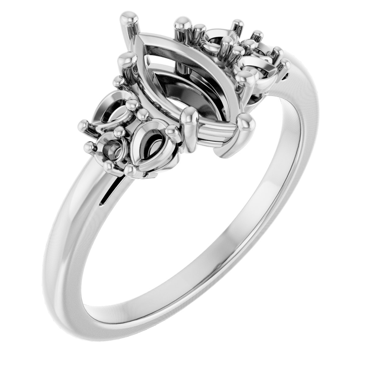 Accented Engagement Ring