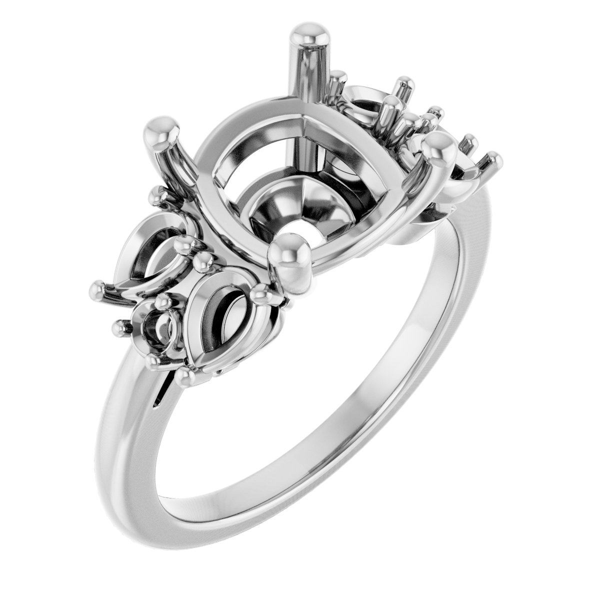 Accented Engagement Ring