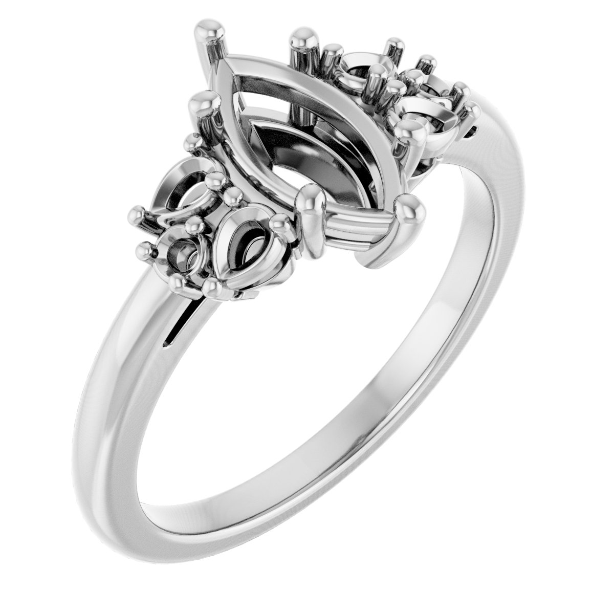 Accented Engagement Ring