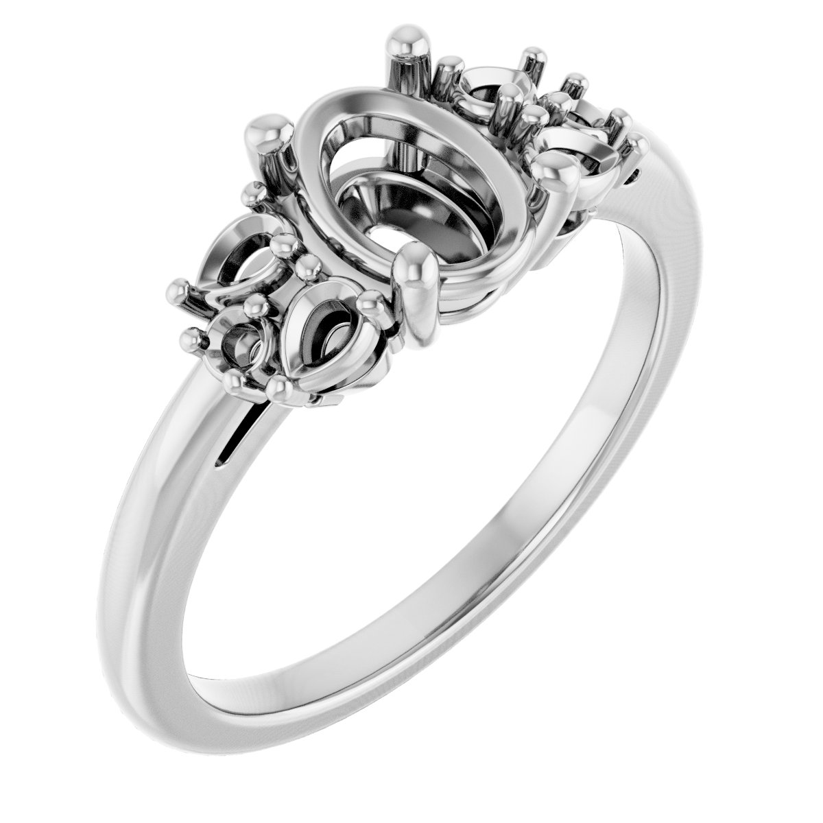 Accented Engagement Ring