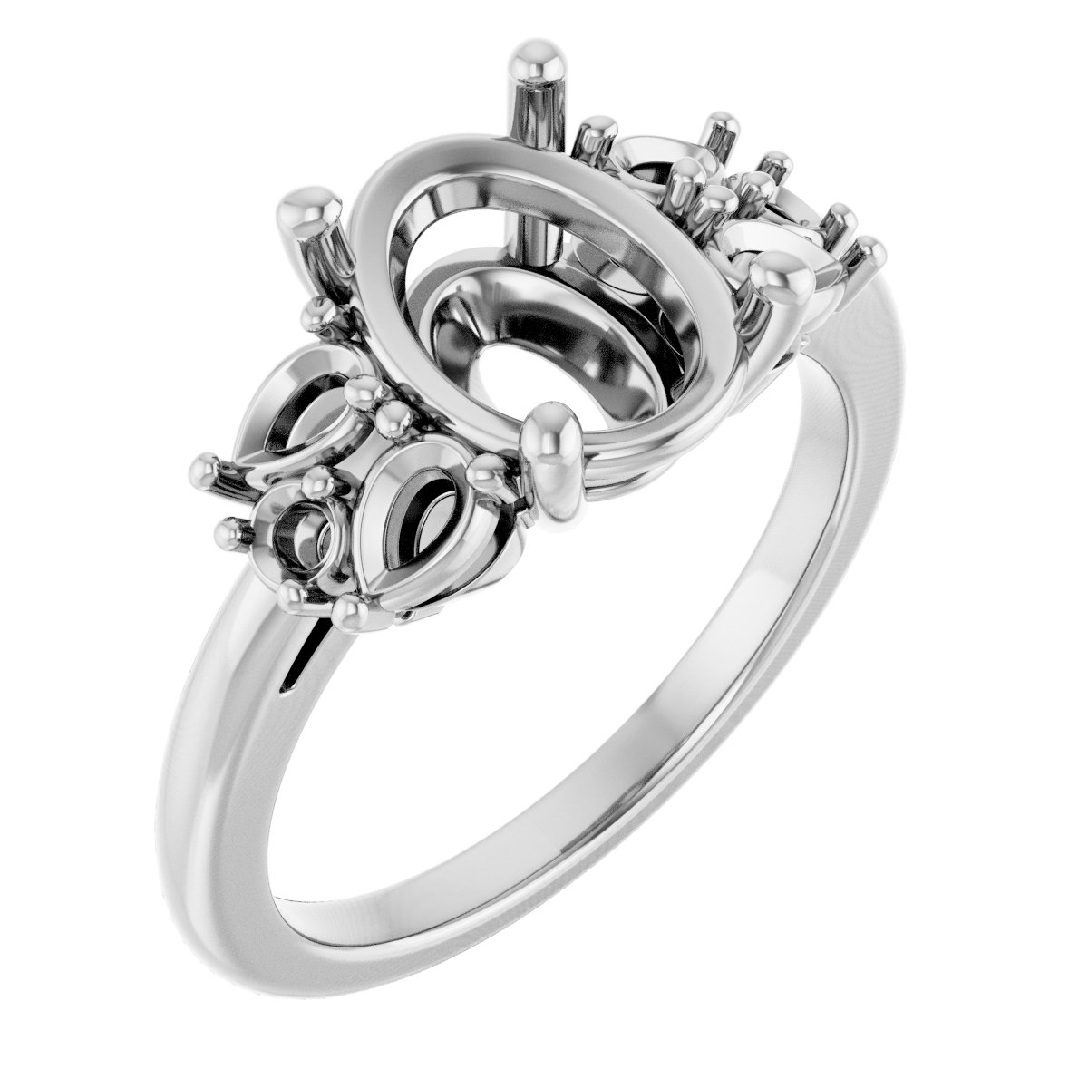Accented Engagement Ring