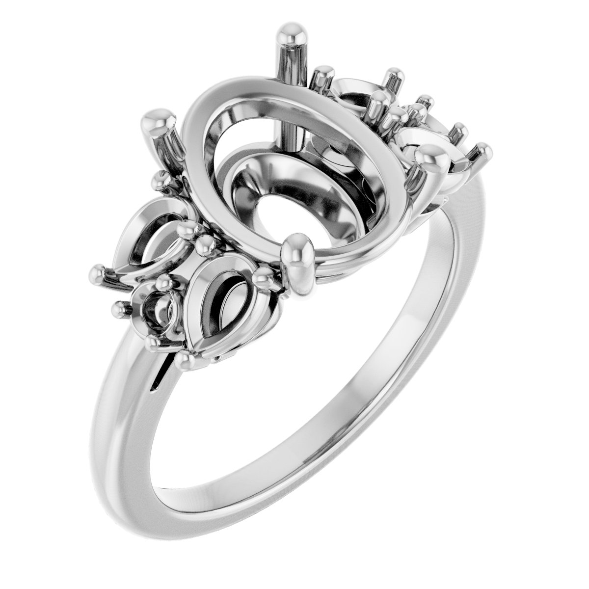 Accented Engagement Ring