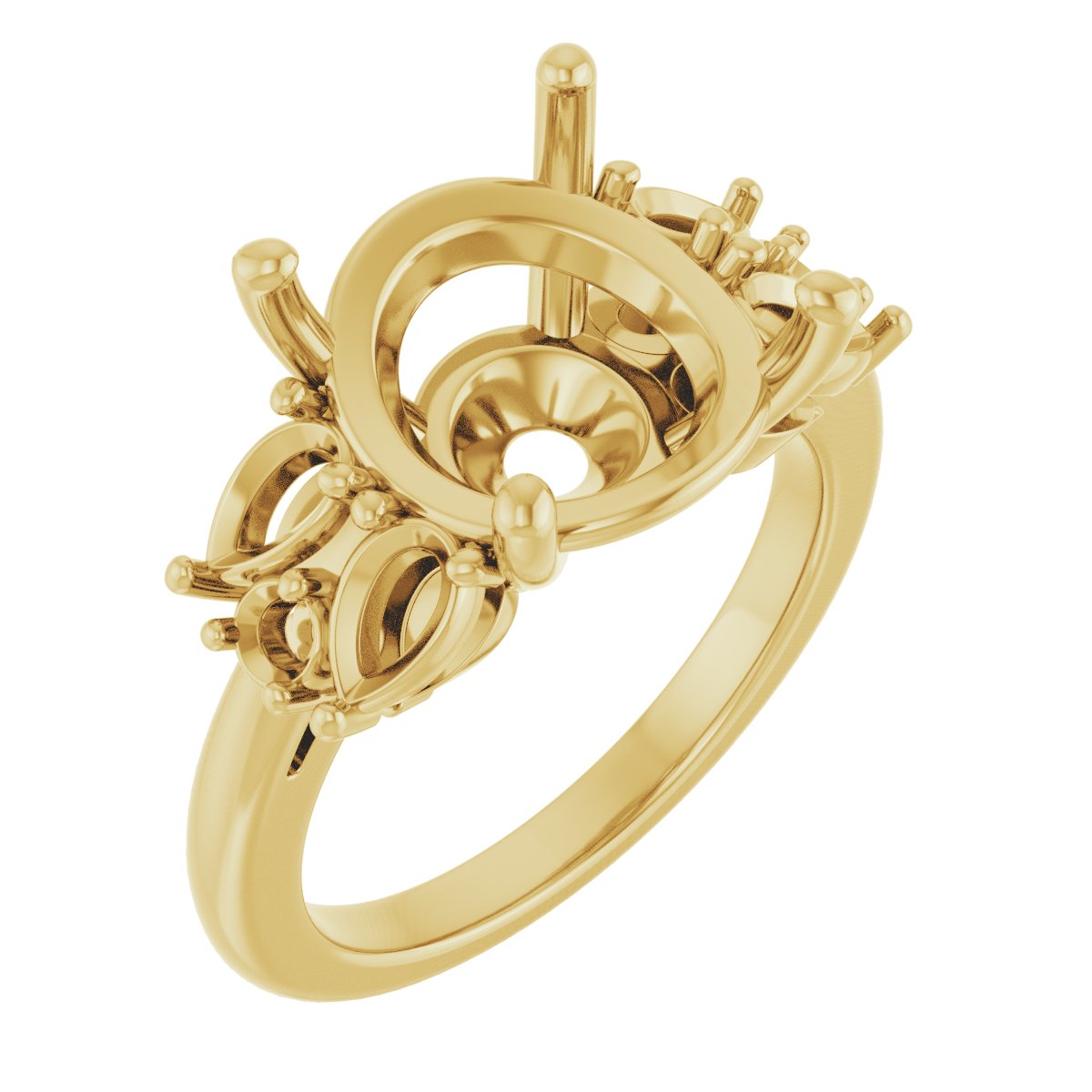 Accented Engagement Ring