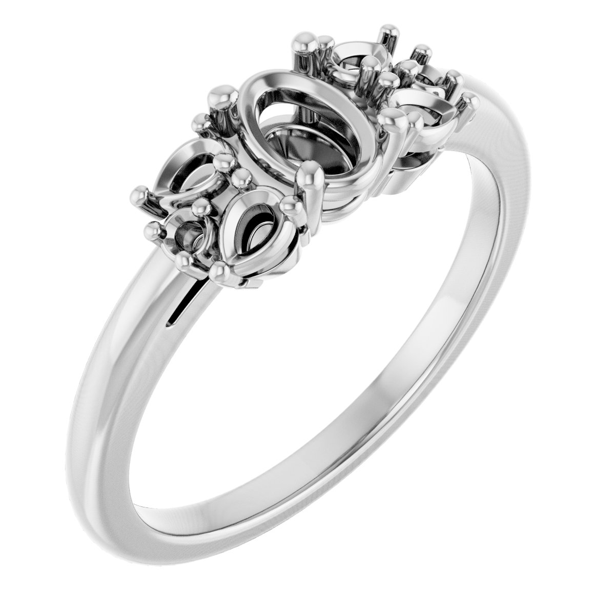 Accented Engagement Ring