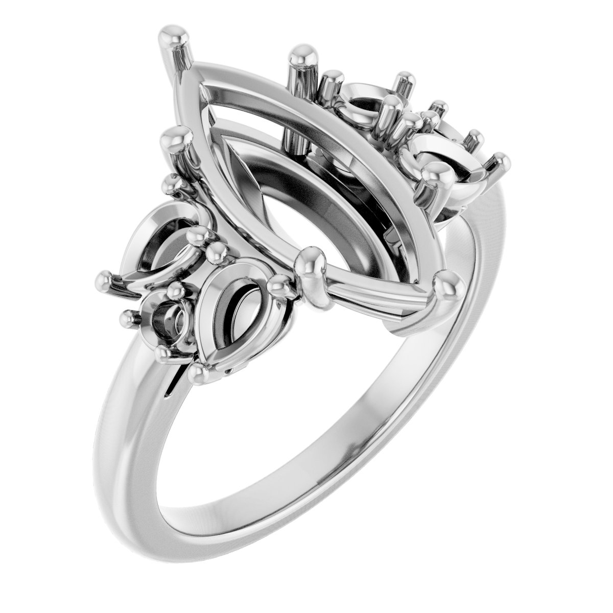 Accented Engagement Ring