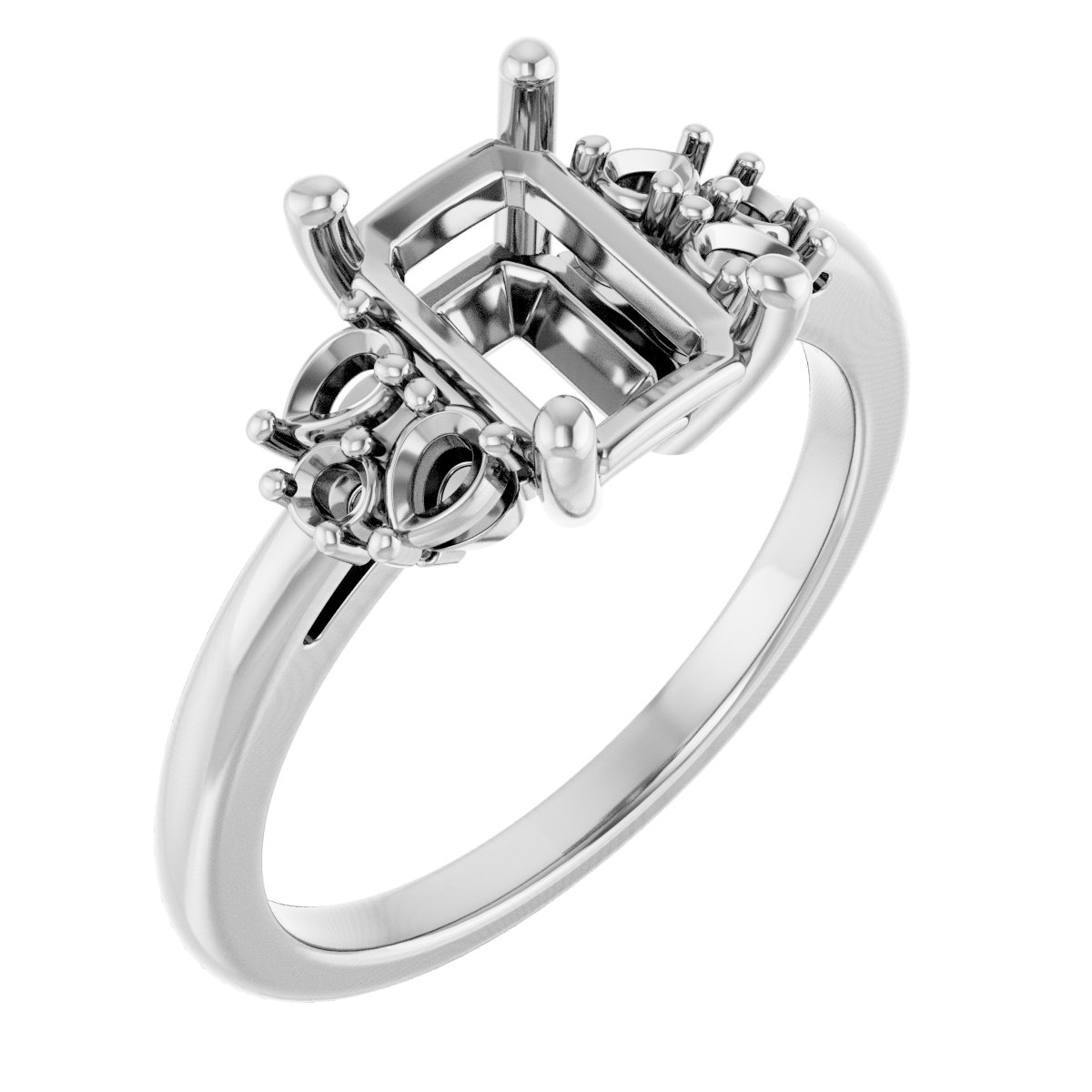 Accented Engagement Ring