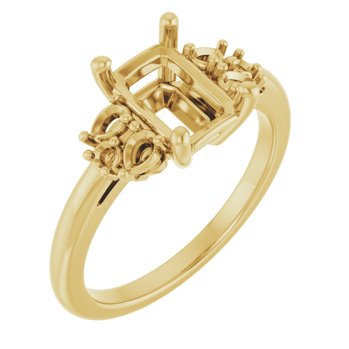 Accented Engagement Ring