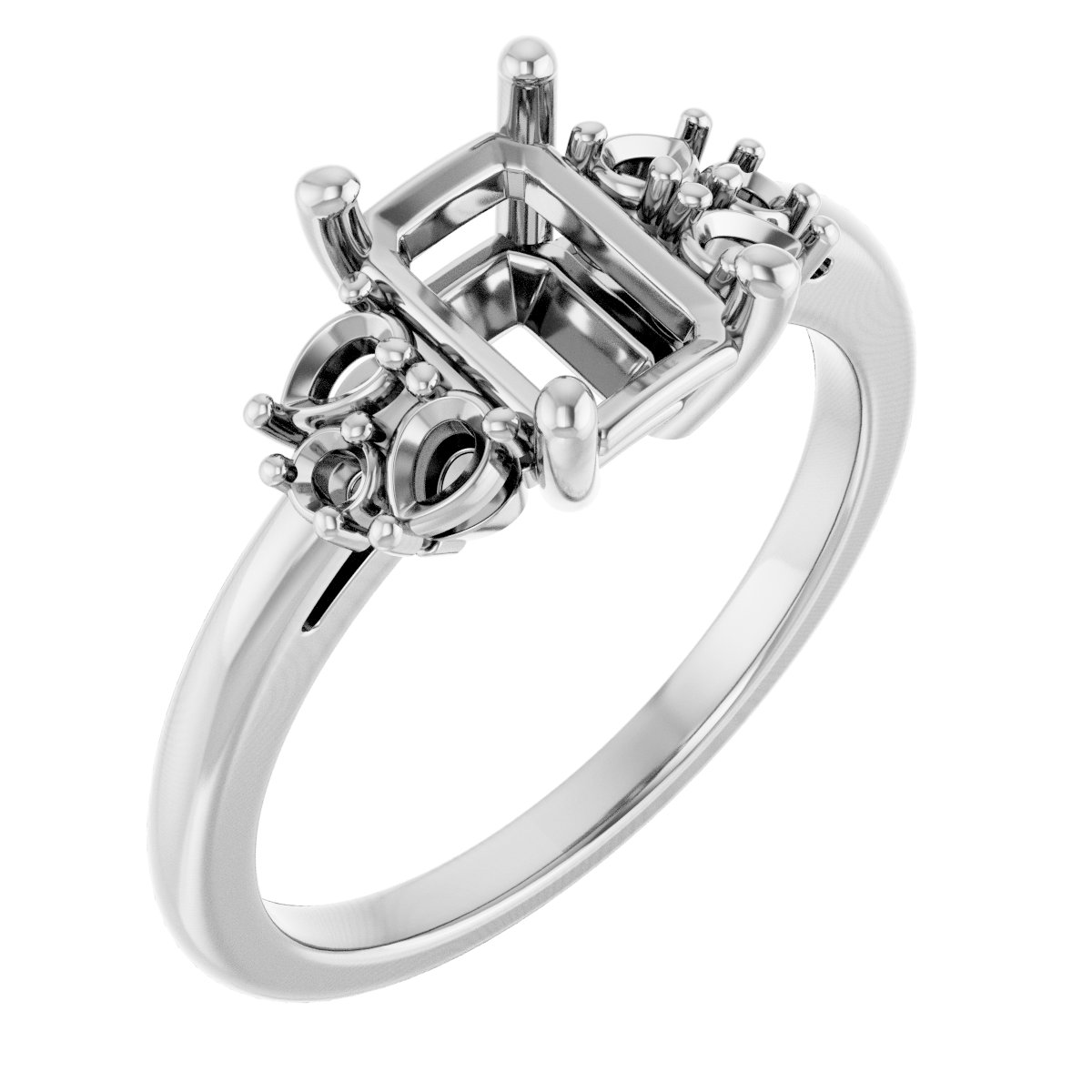 Accented Engagement Ring
