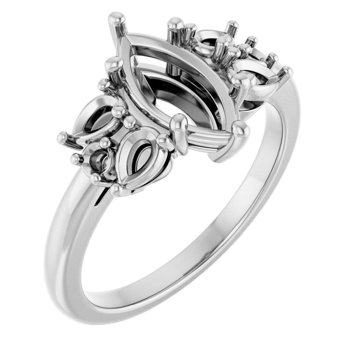 Accented Engagement Ring