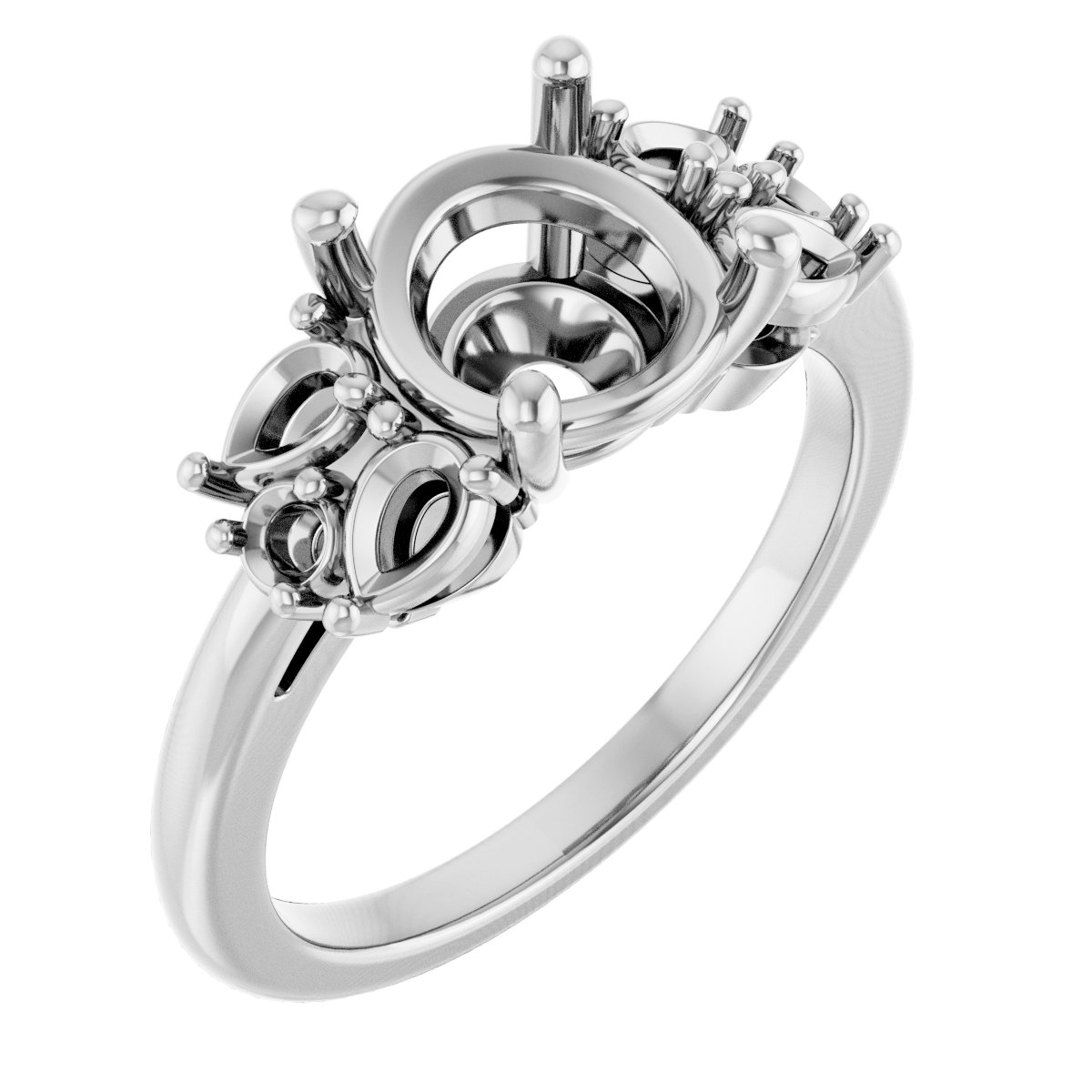 Accented Engagement Ring