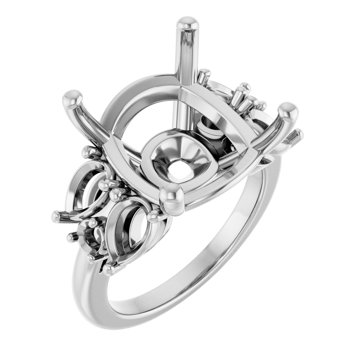 Accented Engagement Ring