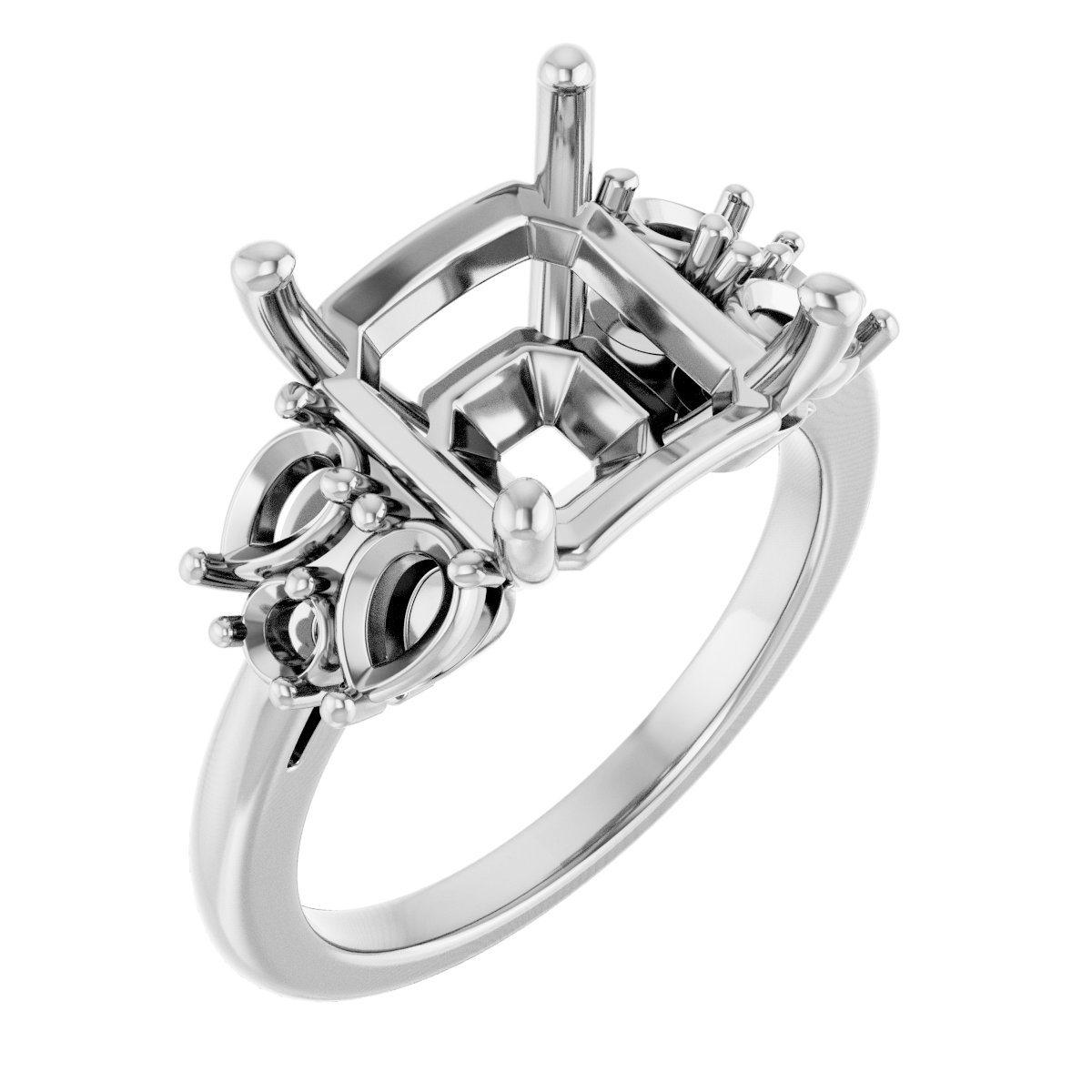 Accented Engagement Ring