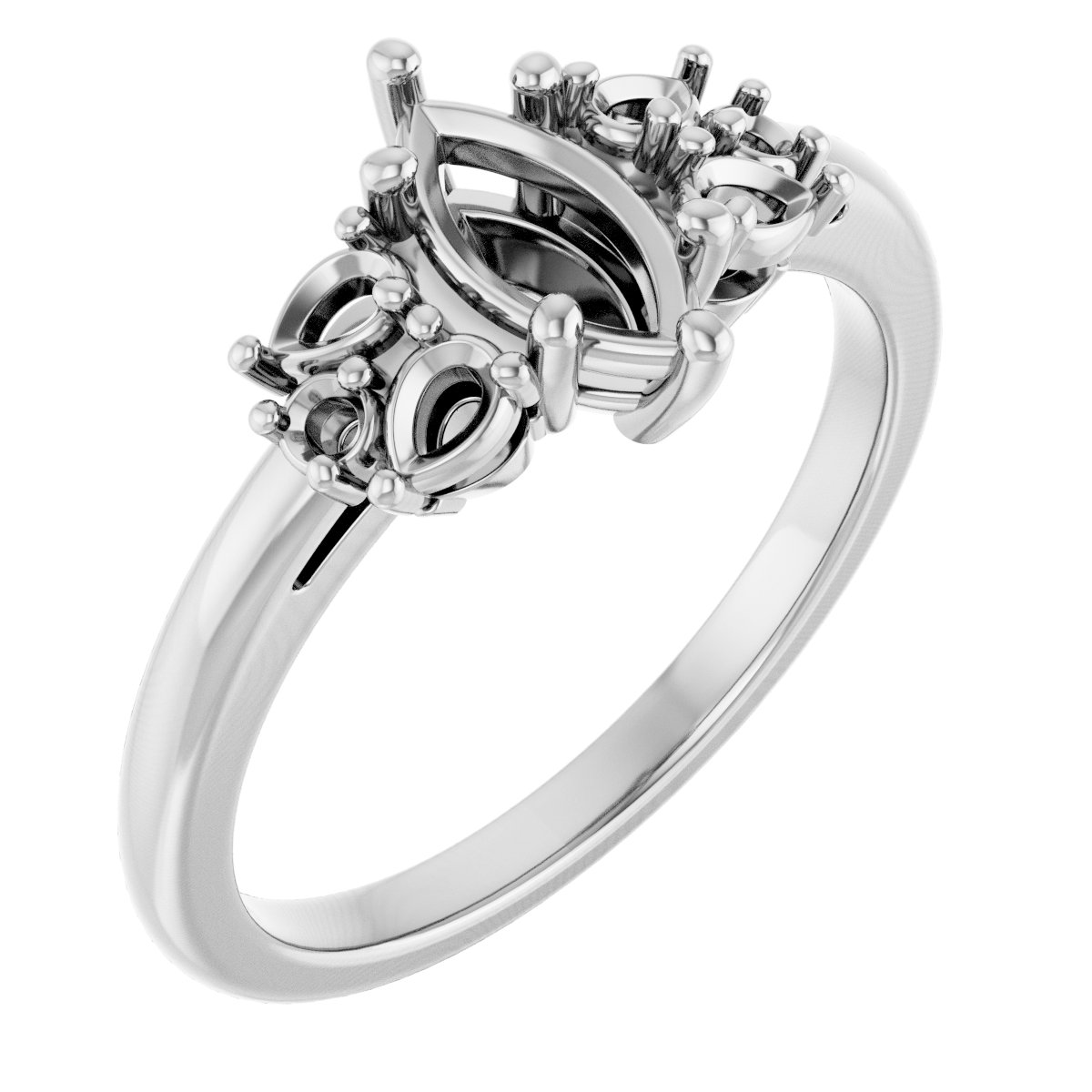 Accented Engagement Ring