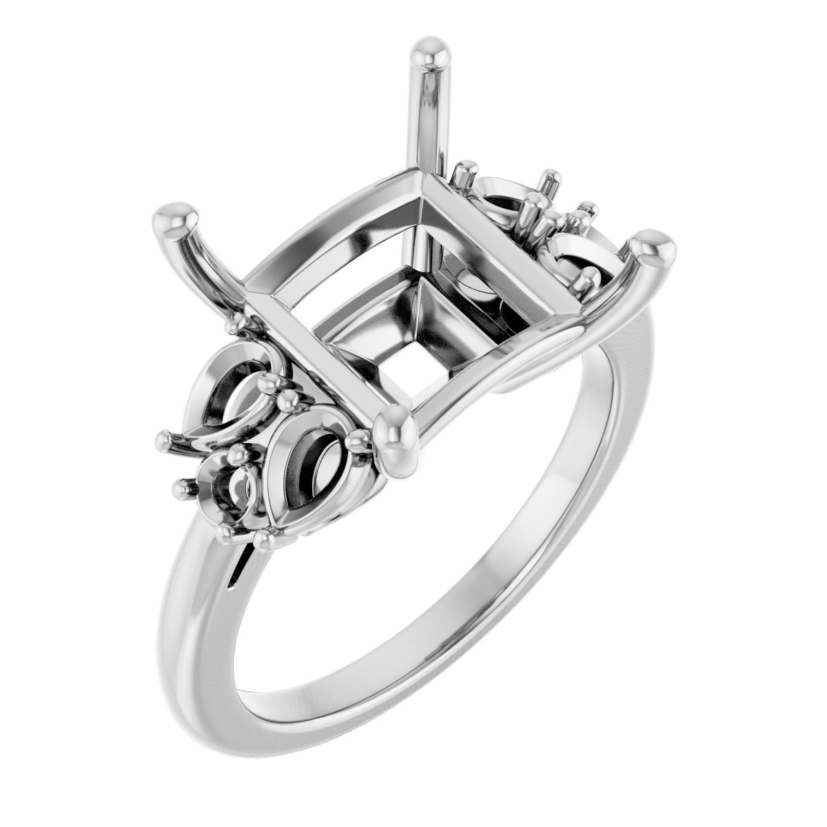 Accented Engagement Ring