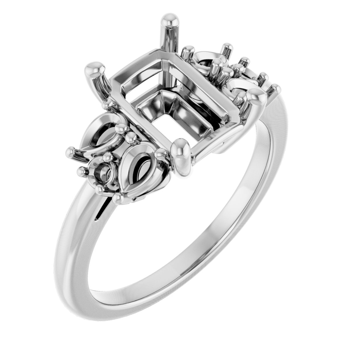 Accented Engagement Ring