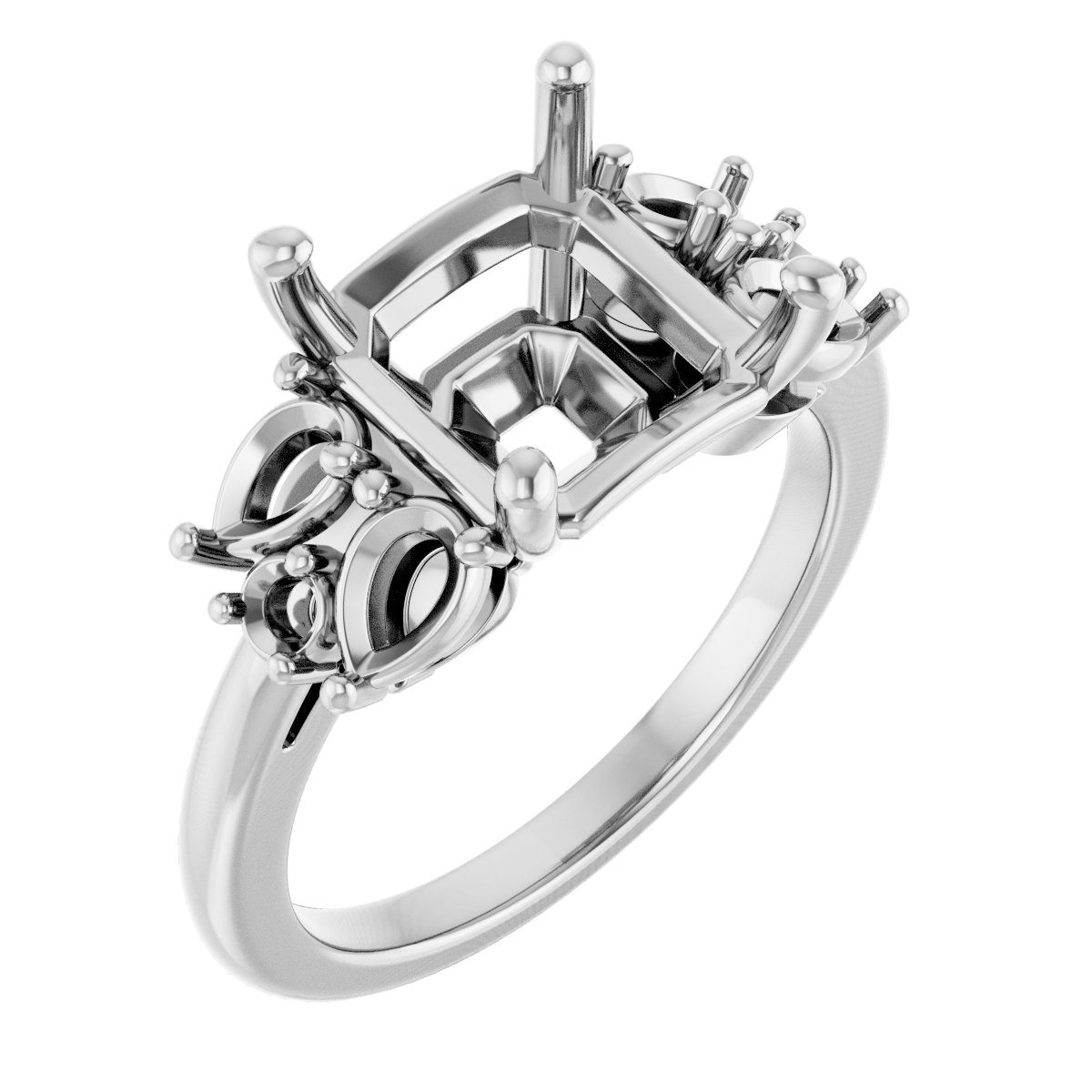 Accented Engagement Ring