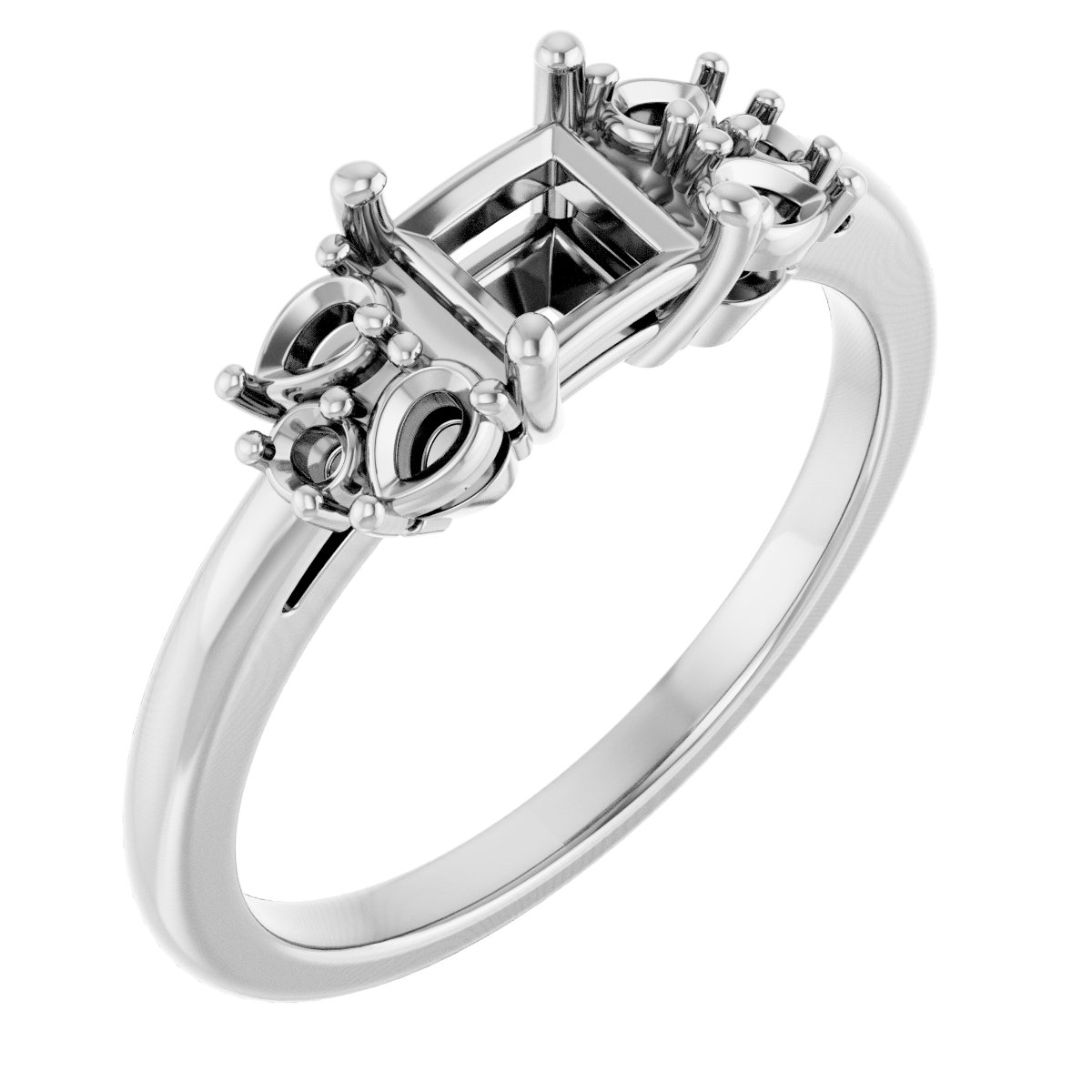 Accented Engagement Ring